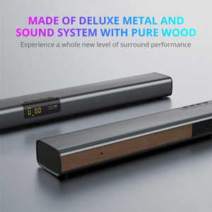 IDEAPLAY Sound Bar for TV, 35 inch TV Soundbar 3D Stereo Sound Audio System for TV Speakers, Home Theater, Gaming, Projectors